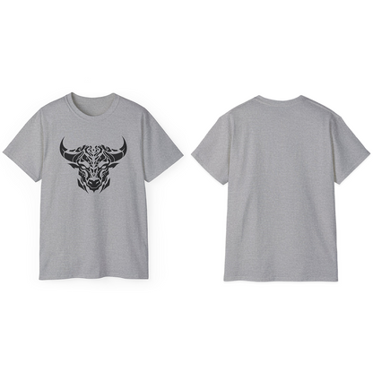 100% Cotton Short Sleeve Tee | Minimalism-Bull-012