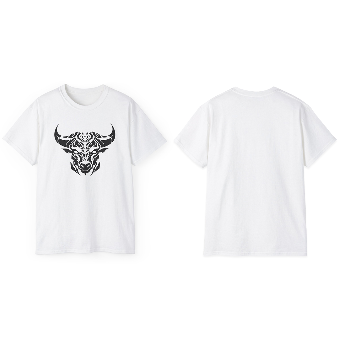 100% Cotton Short Sleeve Tee | Minimalism-Bull-012