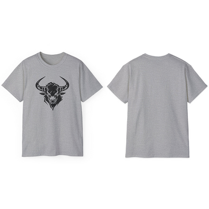 100% Cotton Short Sleeve Tee | Minimalism-Bull-013