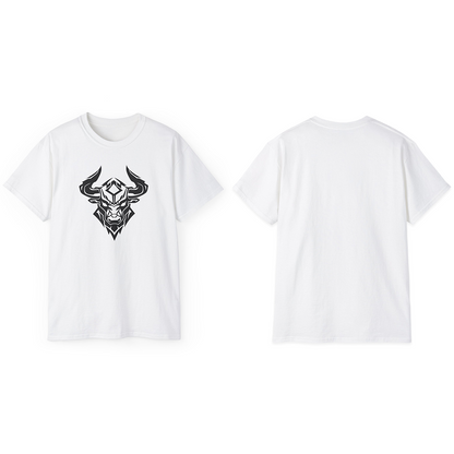 100% Cotton Short Sleeve Tee | Minimalism-Bull-014