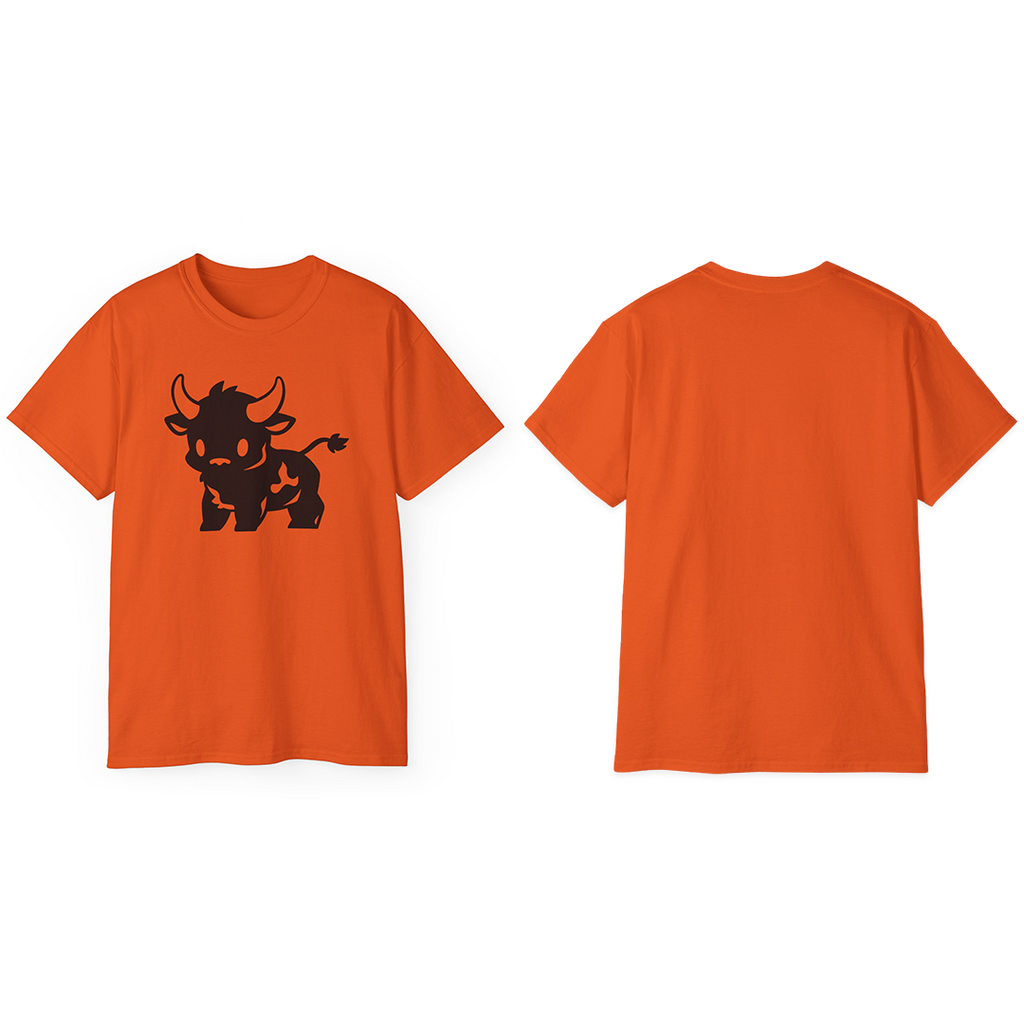 100% Cotton Short Sleeve Tee | Minimalism-Bull-017