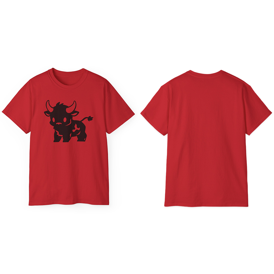 100% Cotton Short Sleeve Tee | Minimalism-Bull-017
