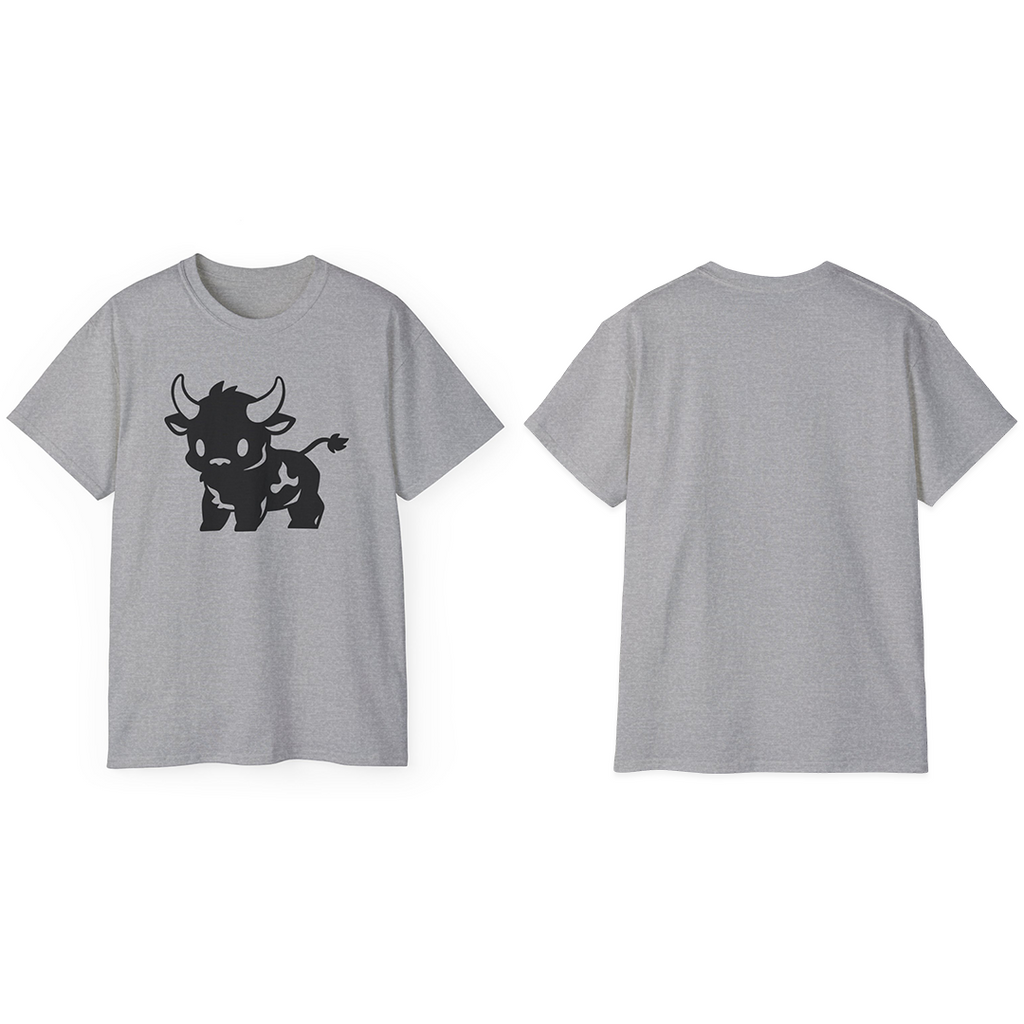 100% Cotton Short Sleeve Tee | Minimalism-Bull-017