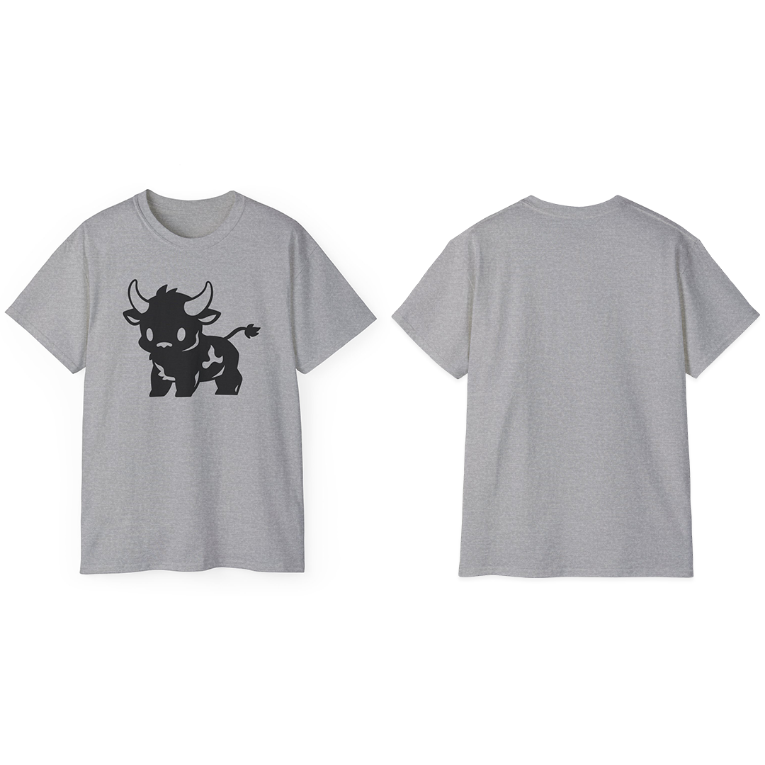 100% Cotton Short Sleeve Tee | Minimalism-Bull-017