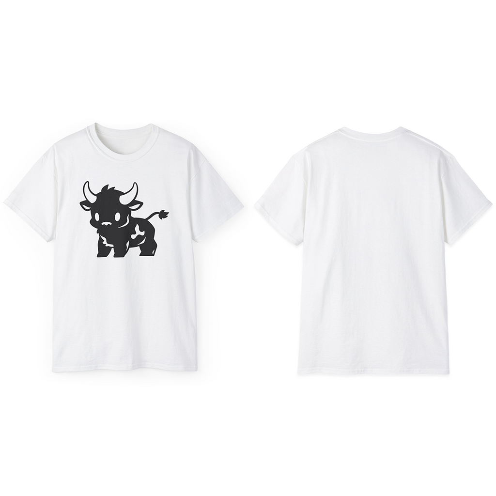 100% Cotton Short Sleeve Tee | Minimalism-Bull-017