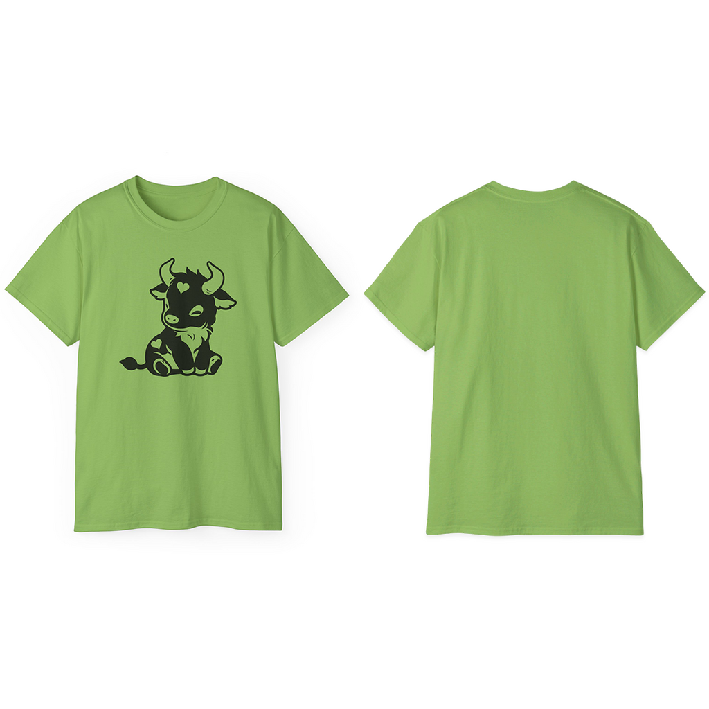 100% Cotton Short Sleeve Tee | Minimalism-Bull-020