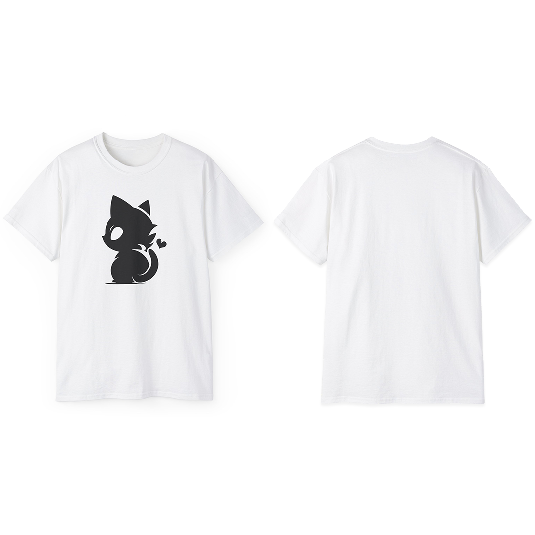 100% Cotton Short Sleeve Tee | Minimalism-Cat-002