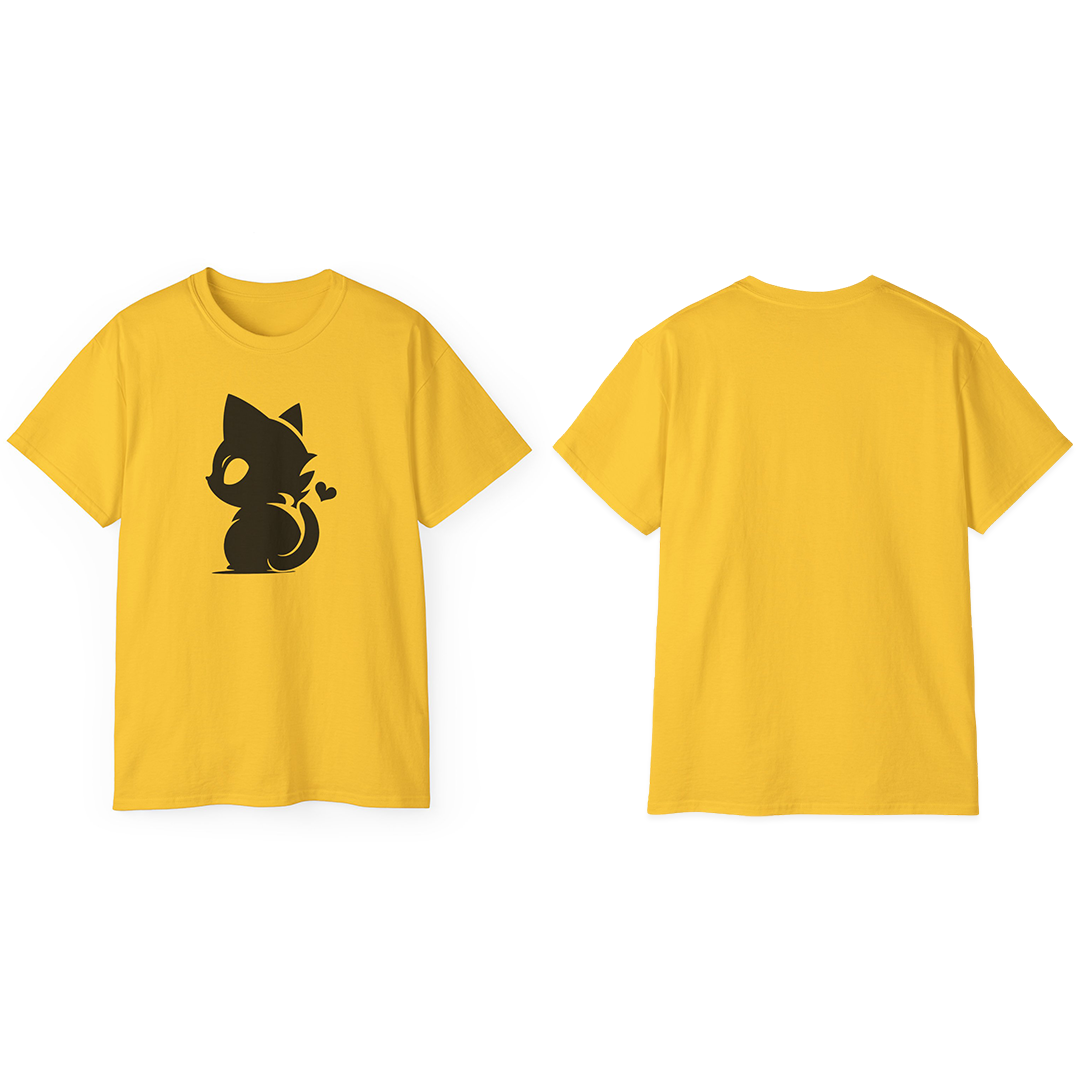 100% Cotton Short Sleeve Tee | Minimalism-Cat-002