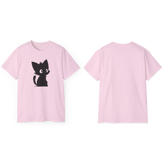 100% Cotton Short Sleeve Tee | Minimalism-Cat-004