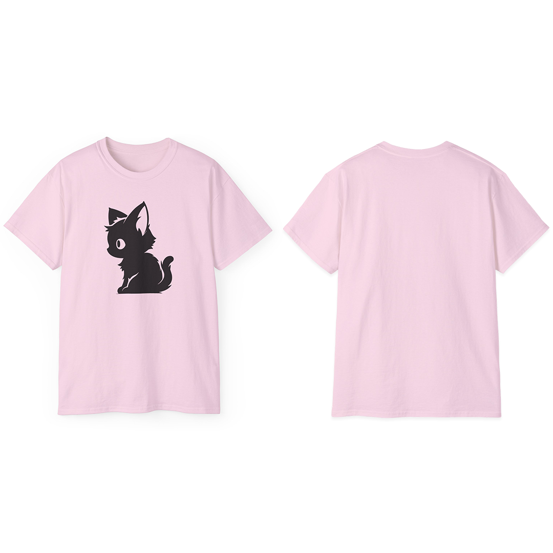 100% Cotton Short Sleeve Tee | Minimalism-Cat-005