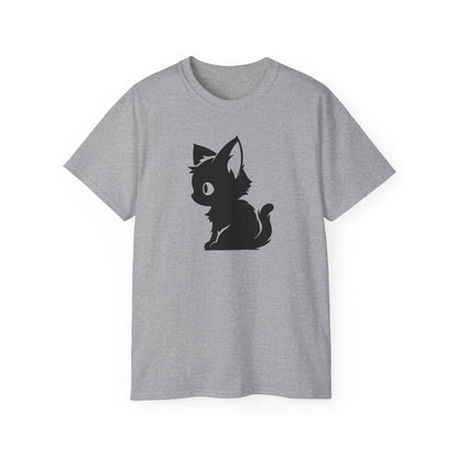 100% Cotton Short Sleeve Tee | Minimalism-Cat-005