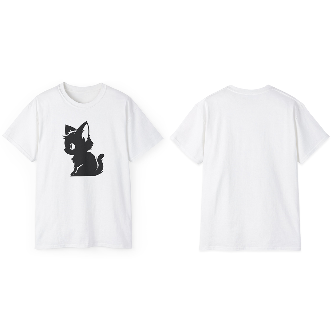 100% Cotton Short Sleeve Tee | Minimalism-Cat-005