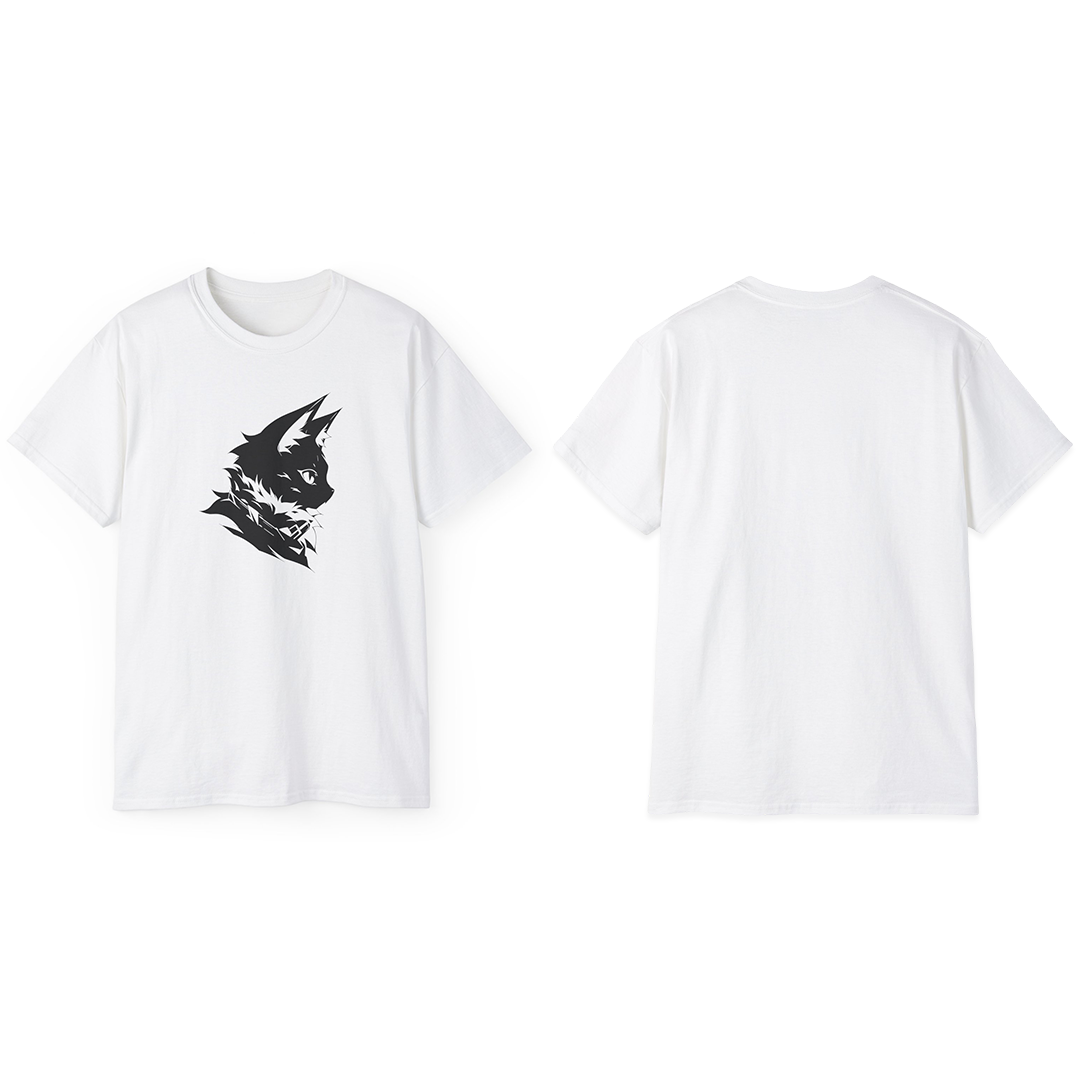 100% Cotton Short Sleeve Tee | Minimalism-Cat-011