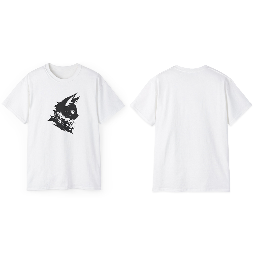 100%纯棉短袖T恤 | Minimalism-Cat-011