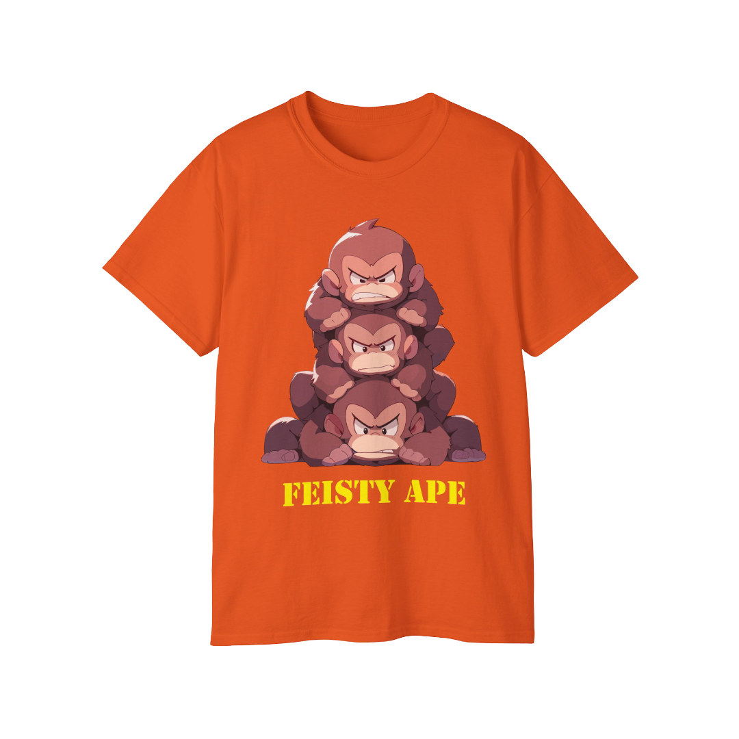 100% Cotton Short Sleeve Tee | Kawaii-Ape-001