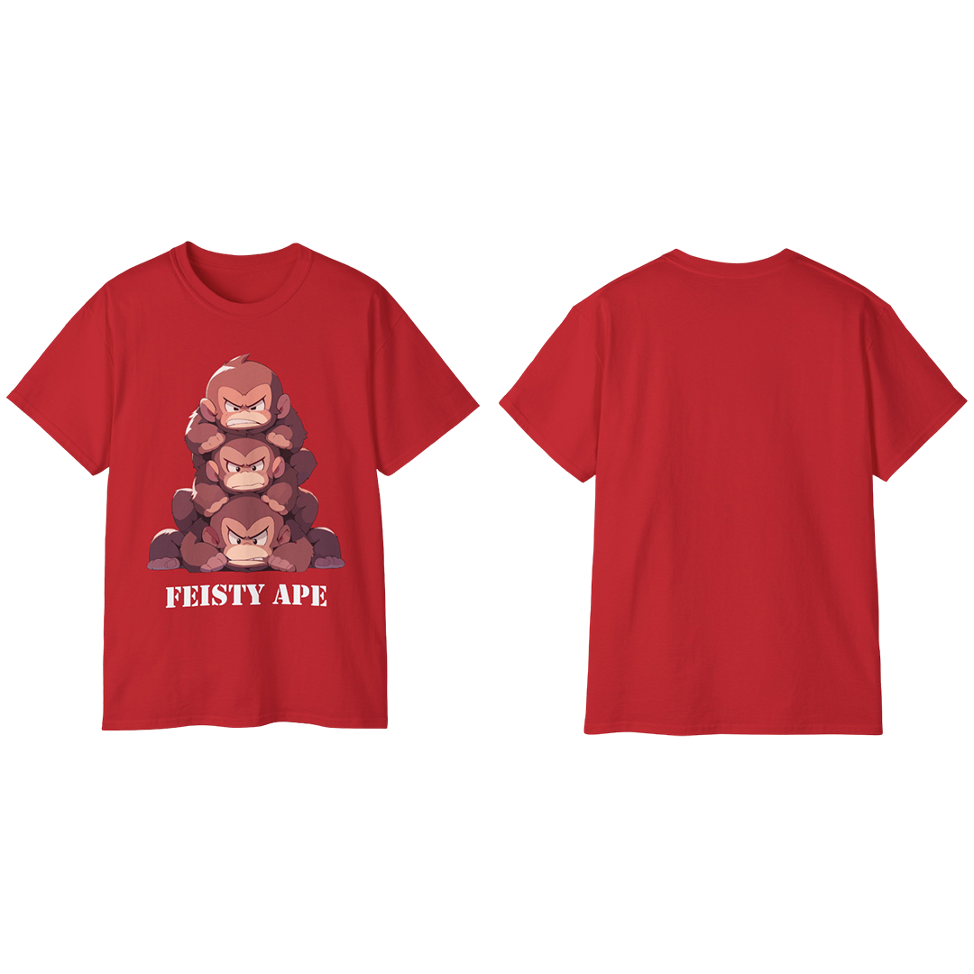 100% Cotton Short Sleeve Tee | Kawaii-Ape-001