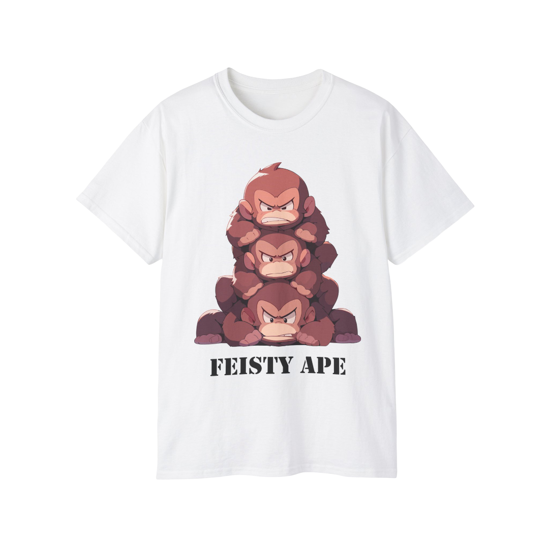 100% Cotton Short Sleeve Tee | Kawaii-Ape-001