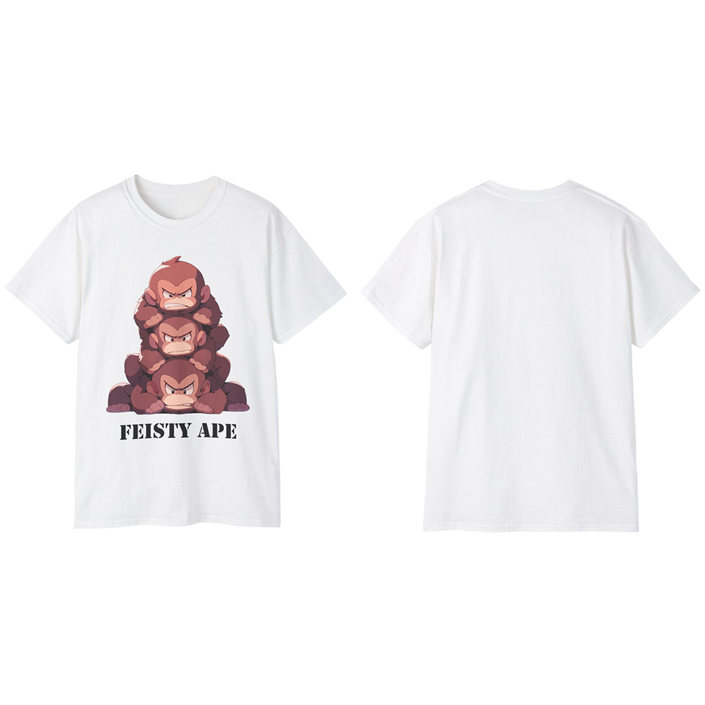 100%纯棉短袖T恤 | Kawaii-Ape-001