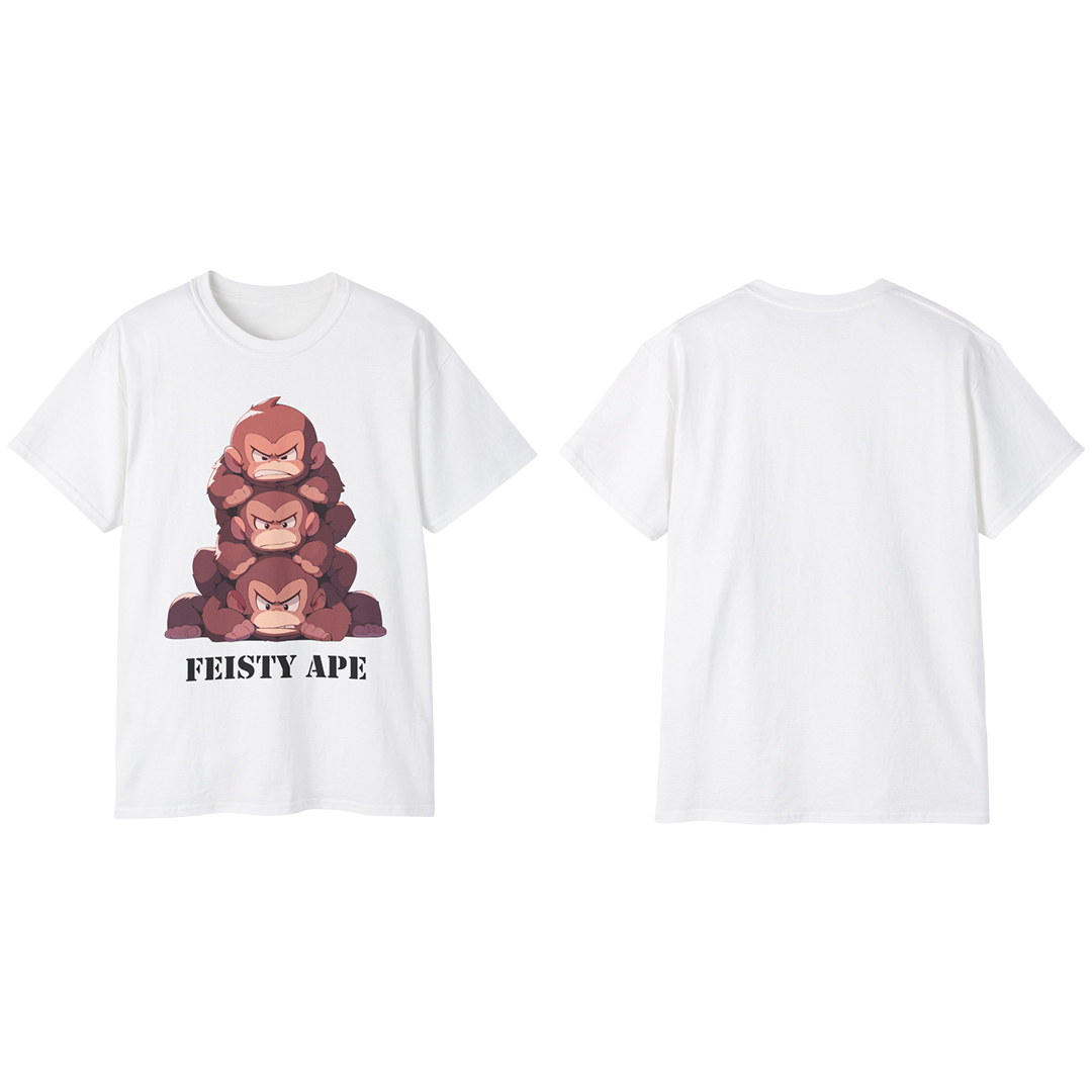 100% Cotton Short Sleeve Tee | Kawaii-Ape-001