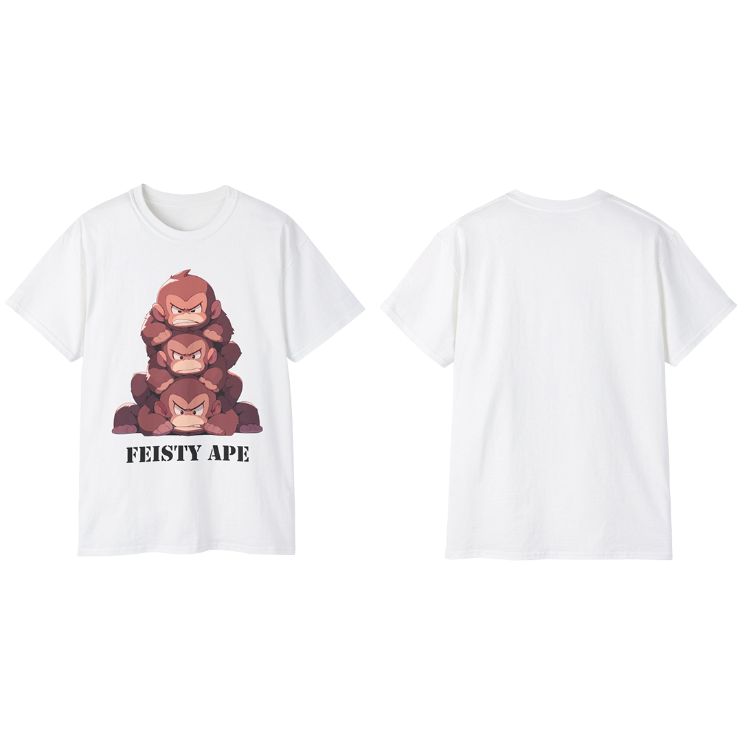 100%纯棉短袖T恤 | Kawaii-Ape-001