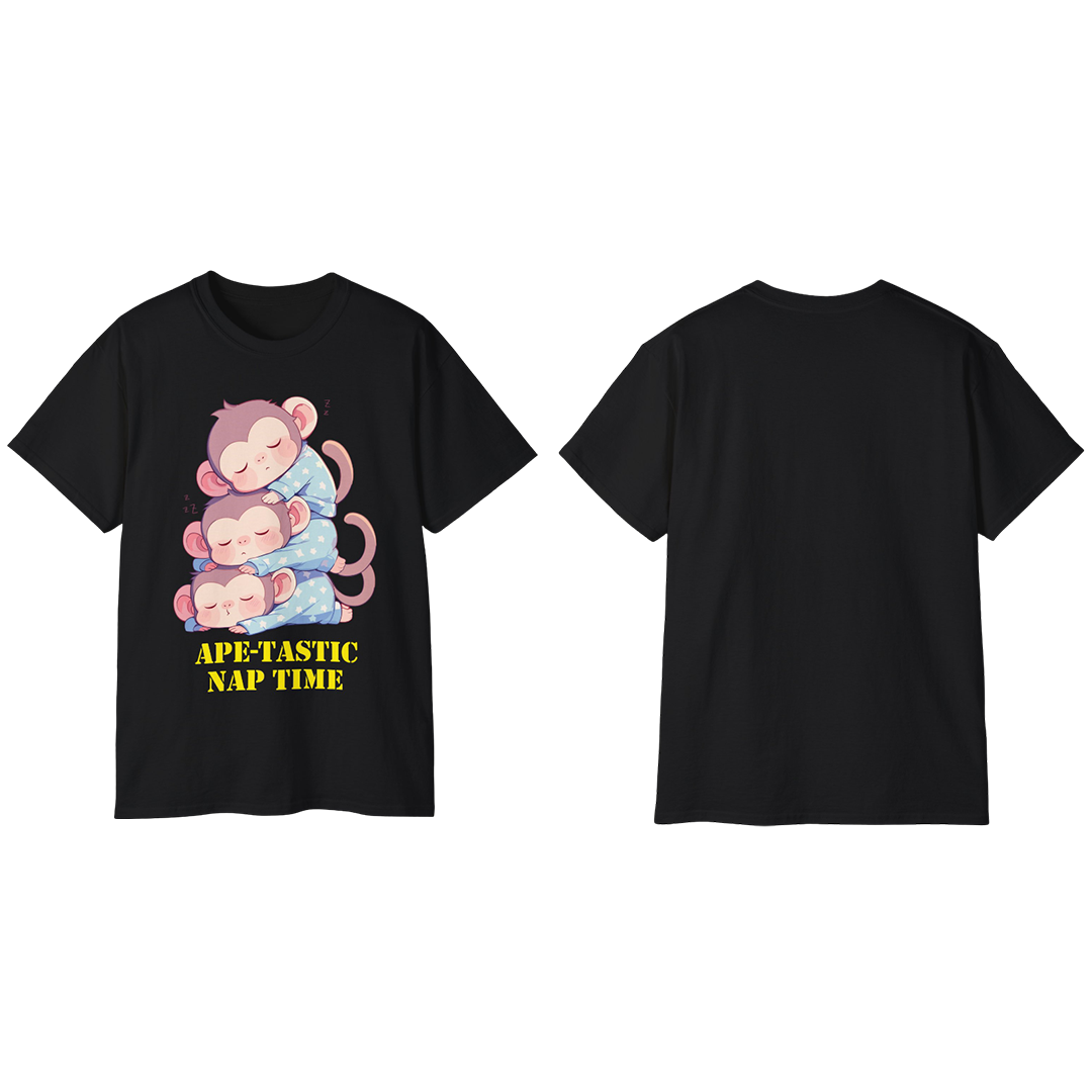 100% Cotton Short Sleeve Tee | Kawaii-Ape-003