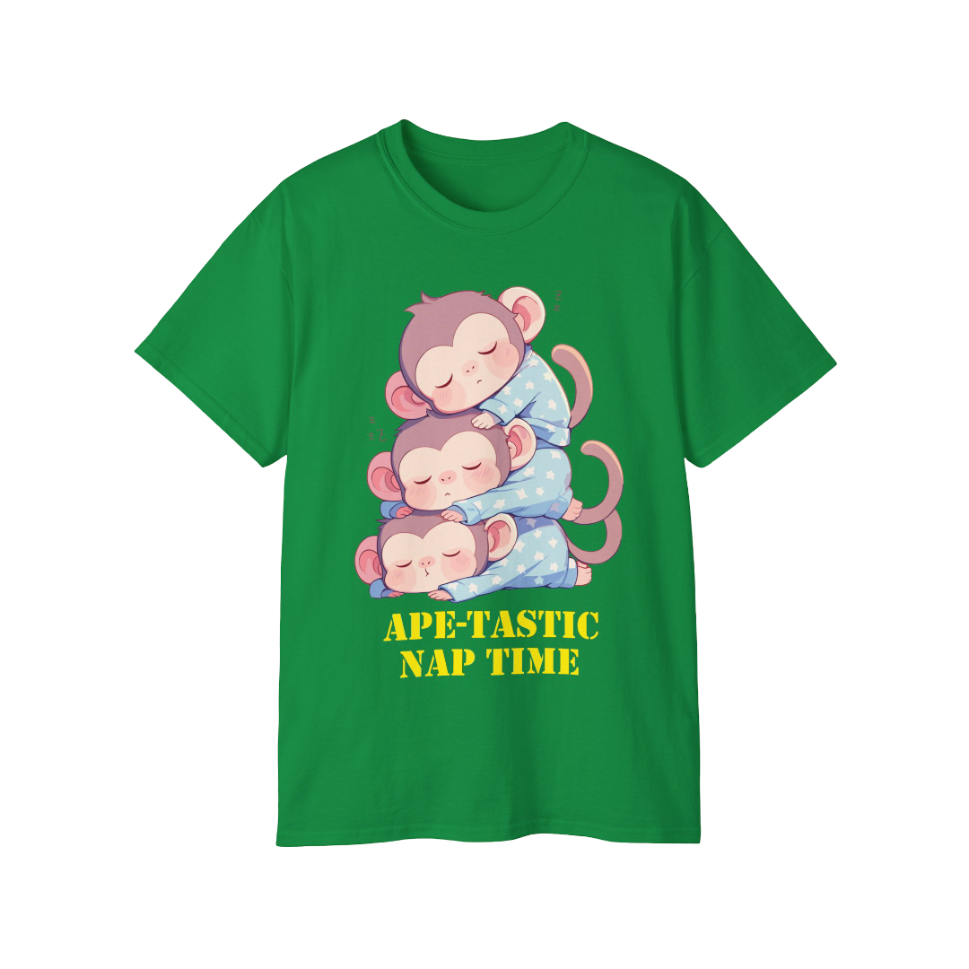 100% Cotton Short Sleeve Tee | Kawaii-Ape-003