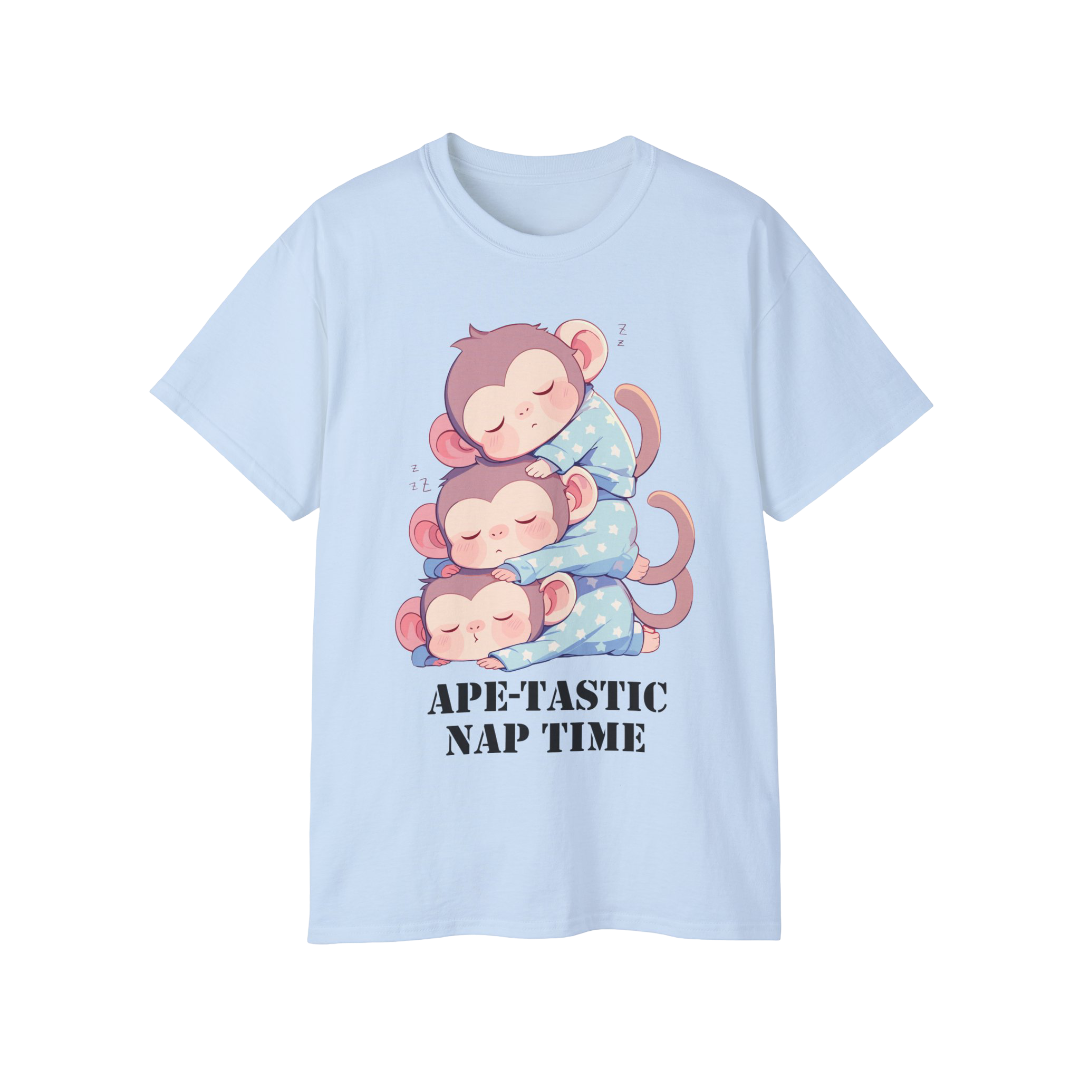 100% Cotton Short Sleeve Tee | Kawaii-Ape-003