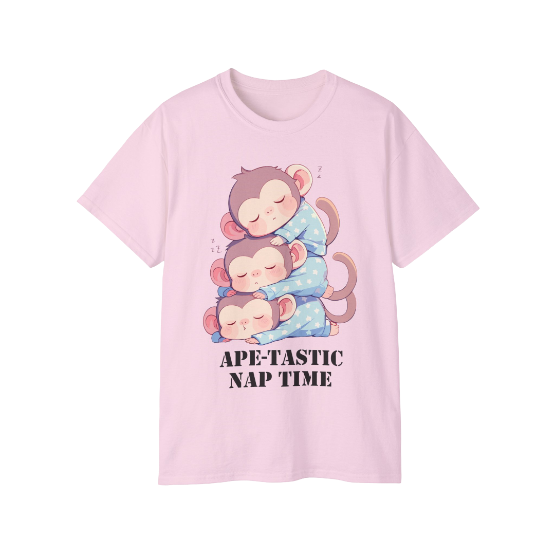 100% Cotton Short Sleeve Tee | Kawaii-Ape-003