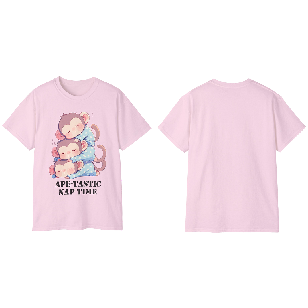 100% Cotton Short Sleeve Tee | Kawaii-Ape-003