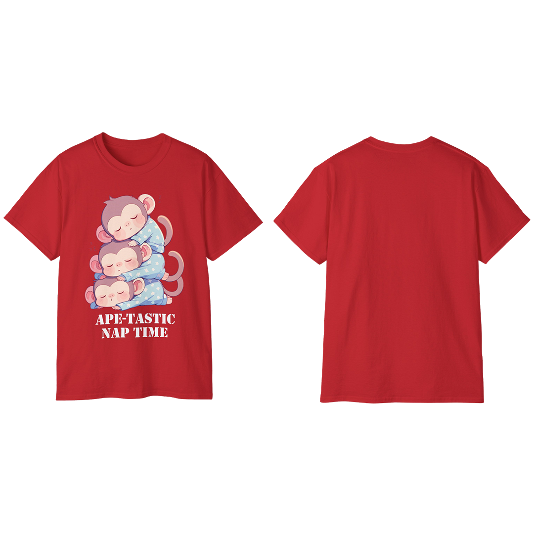 100% Cotton Short Sleeve Tee | Kawaii-Ape-003