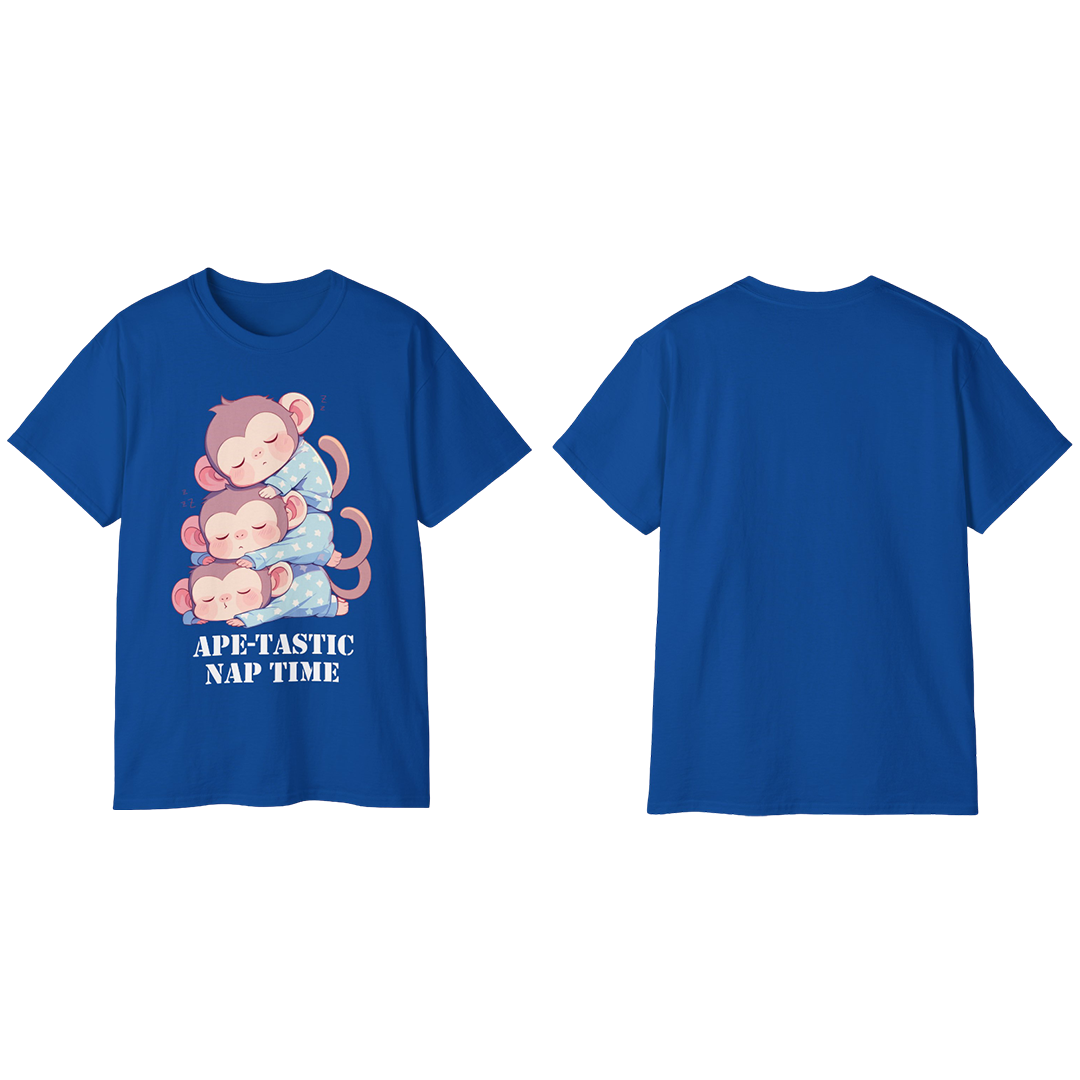 100% Cotton Short Sleeve Tee | Kawaii-Ape-003