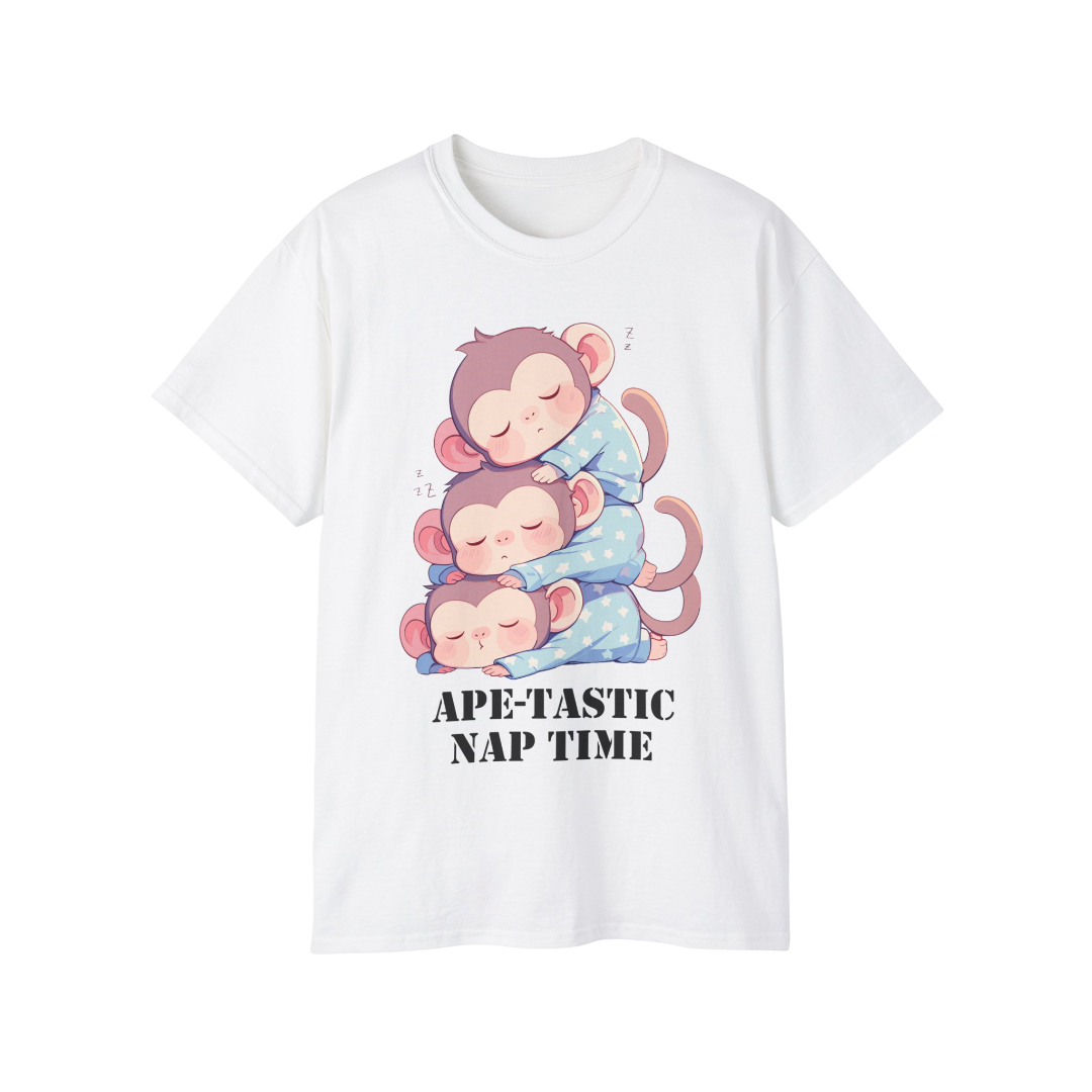 100% Cotton Short Sleeve Tee | Kawaii-Ape-003