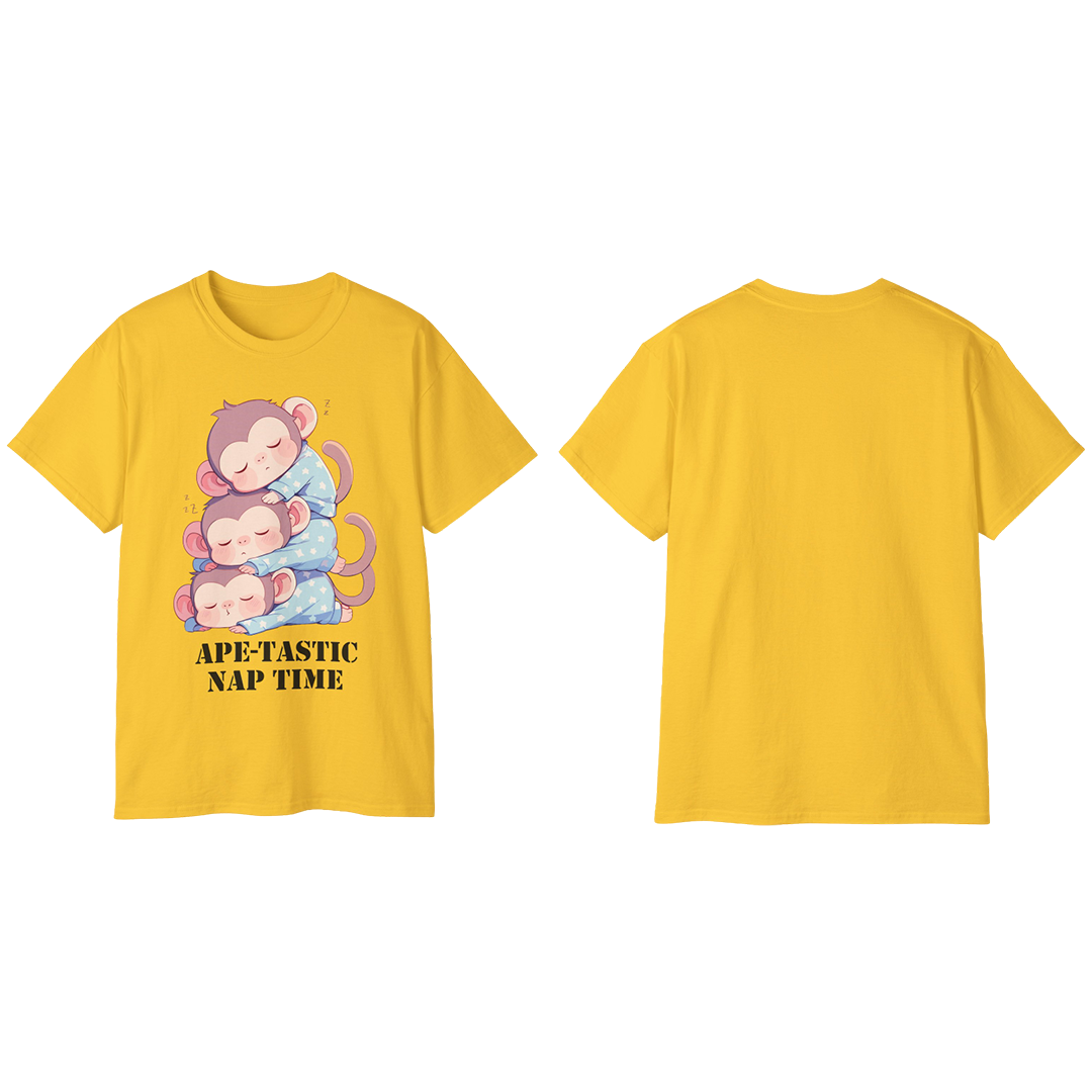 100% Cotton Short Sleeve Tee | Kawaii-Ape-003