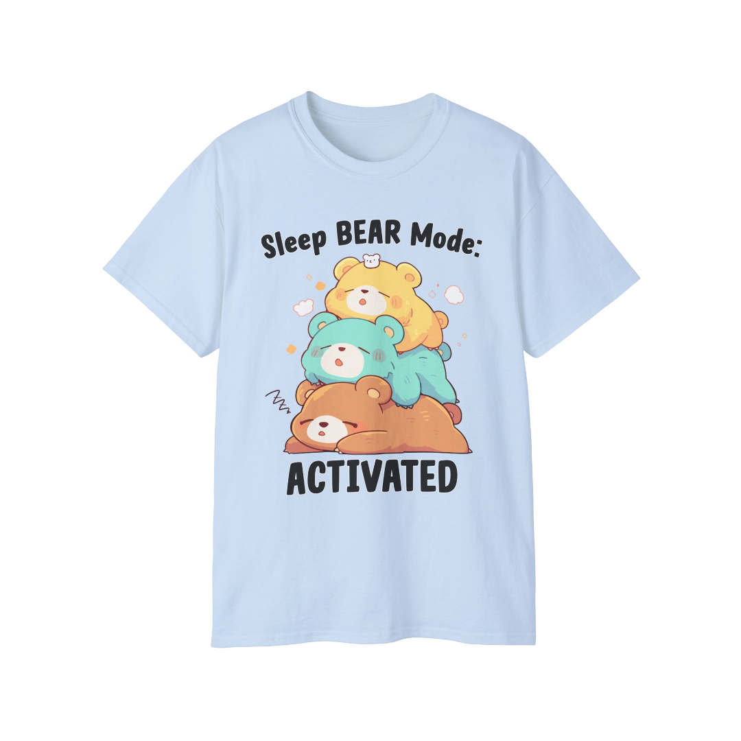 100% Cotton Short Sleeve Tee | Kawaii-Bear-001