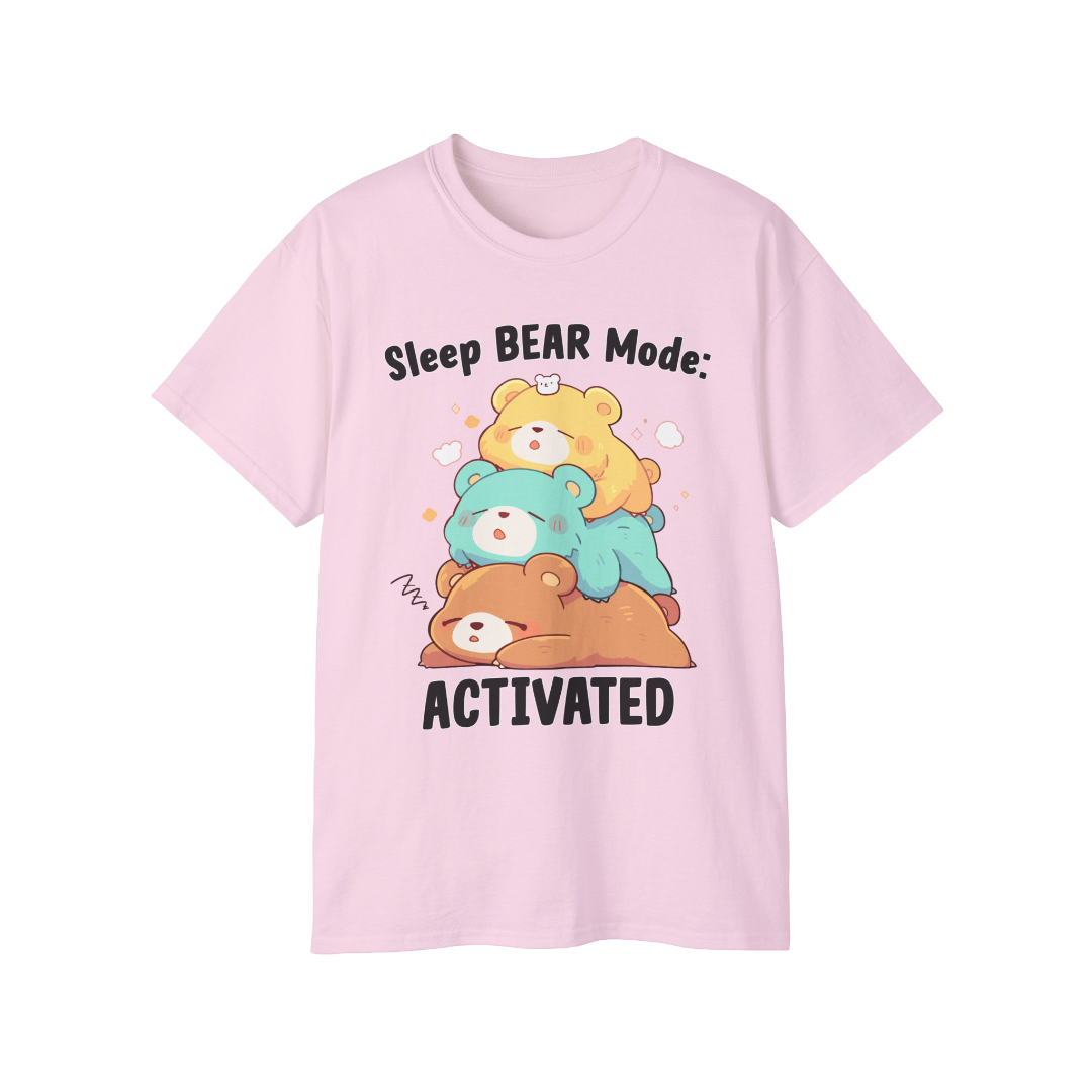 100% Cotton Short Sleeve Tee | Kawaii-Bear-001