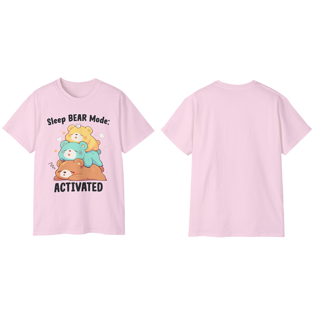 100% Cotton Short Sleeve Tee | Kawaii-Bear-001