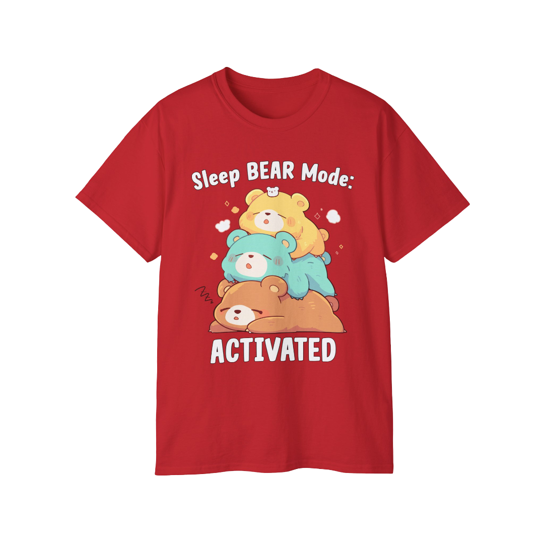 100% Cotton Short Sleeve Tee | Kawaii-Bear-001