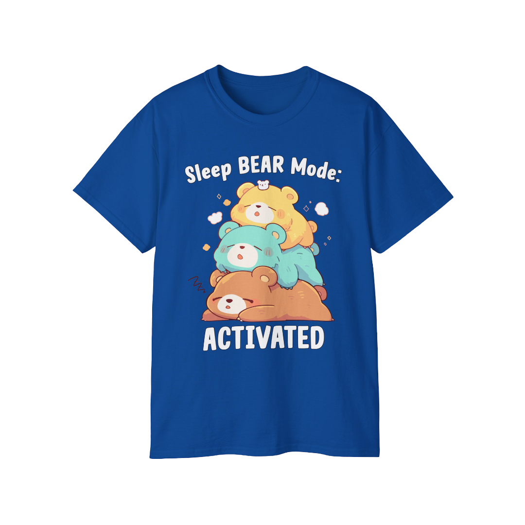 100% Cotton Short Sleeve Tee | Kawaii-Bear-001