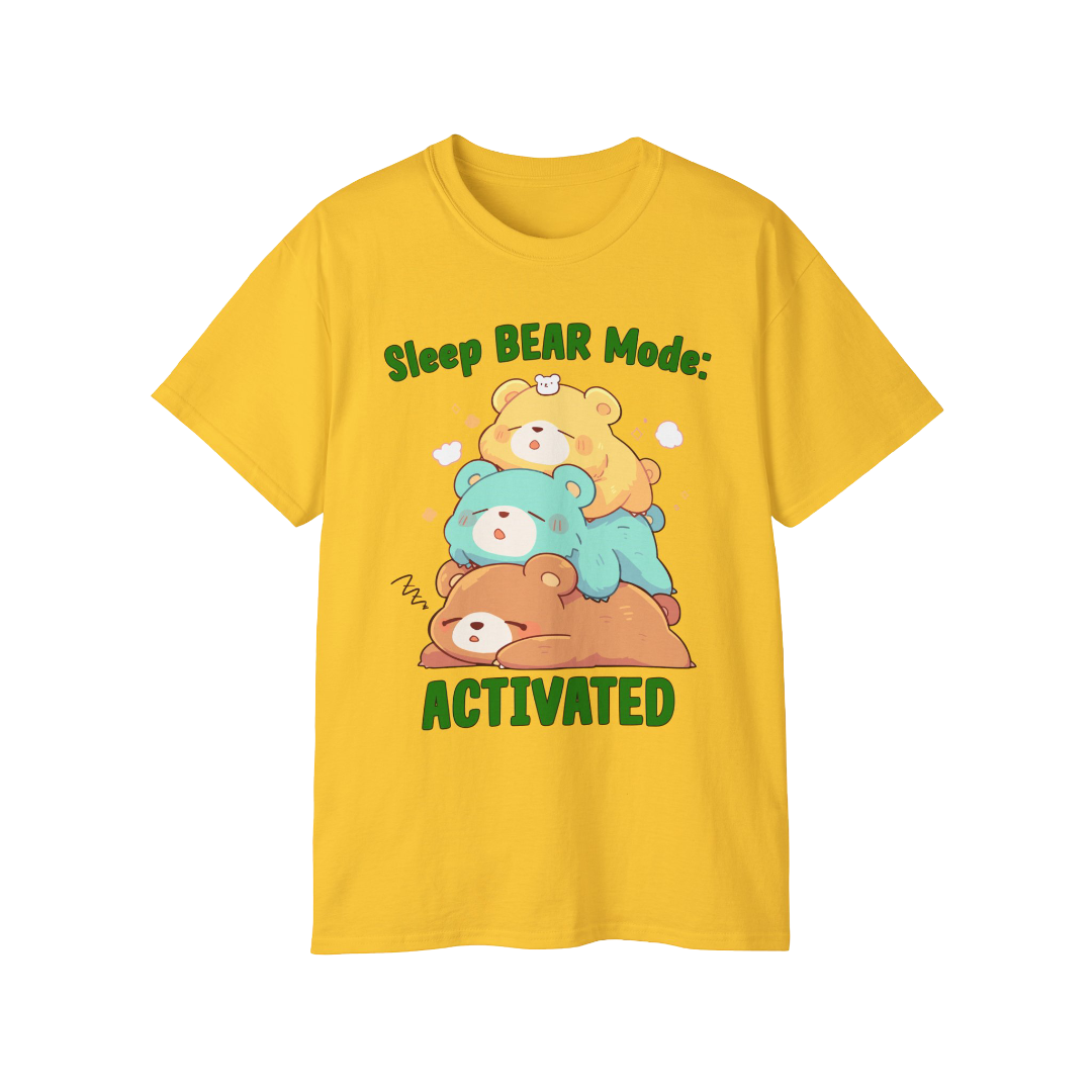 100% Cotton Short Sleeve Tee | Kawaii-Bear-001