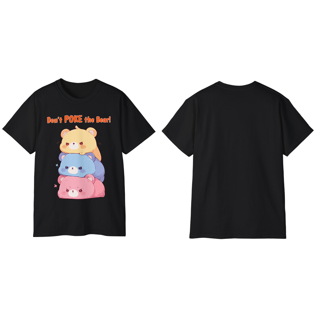 100% Cotton Short Sleeve Tee | Kawaii-Bear-002