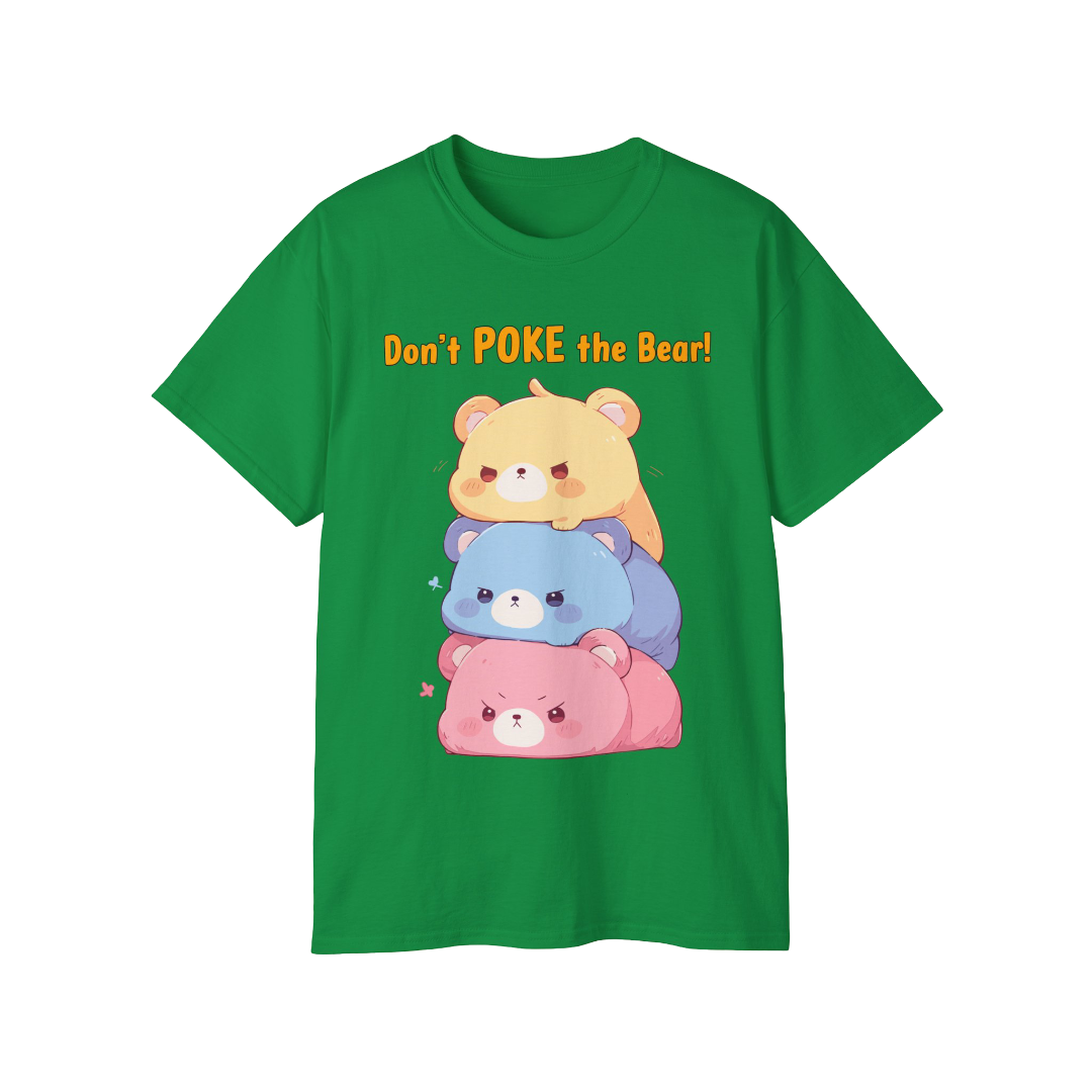 100% Cotton Short Sleeve Tee | Kawaii-Bear-002