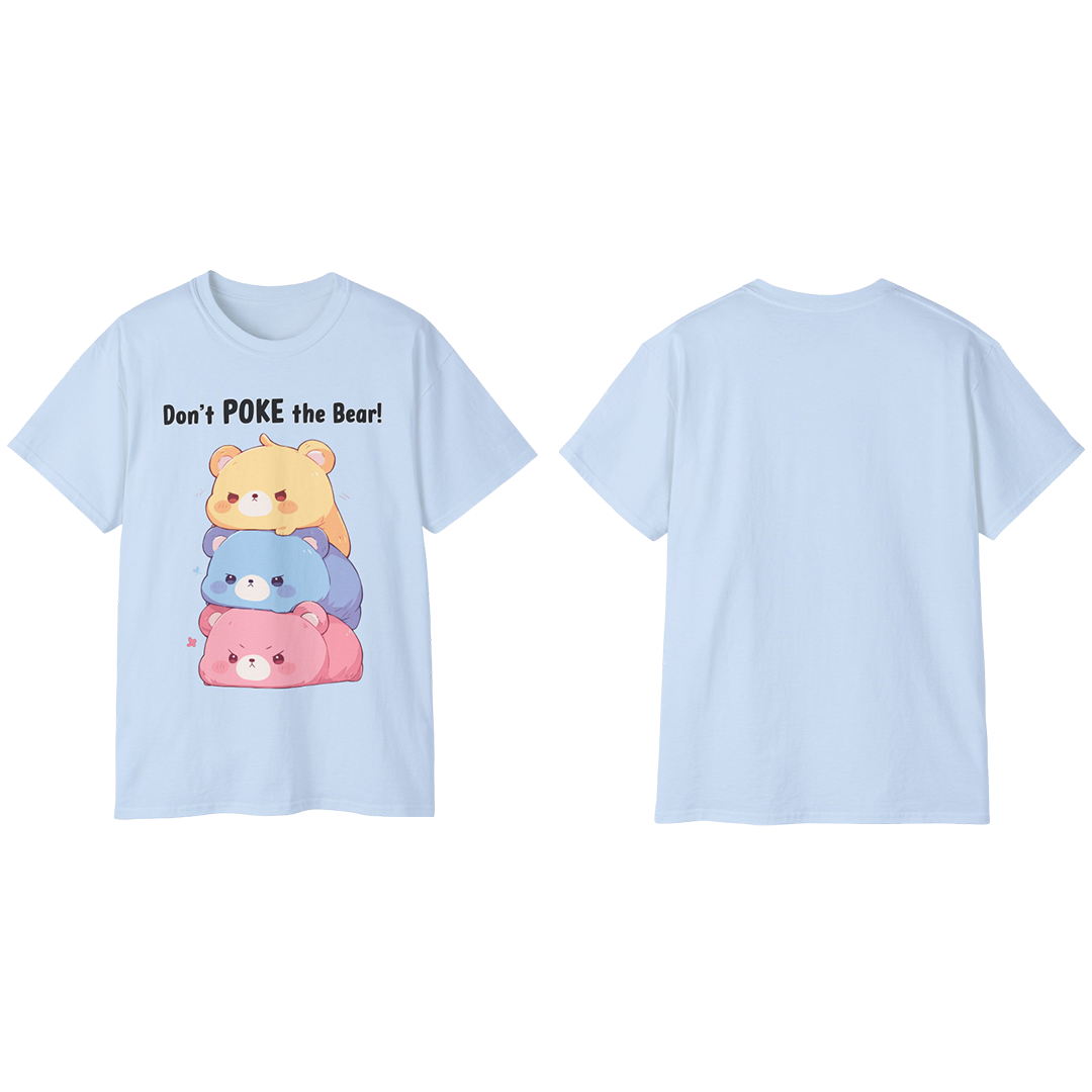 100% Cotton Short Sleeve Tee | Kawaii-Bear-002