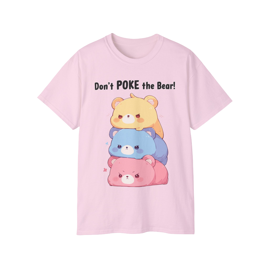 100% Cotton Short Sleeve Tee | Kawaii-Bear-002