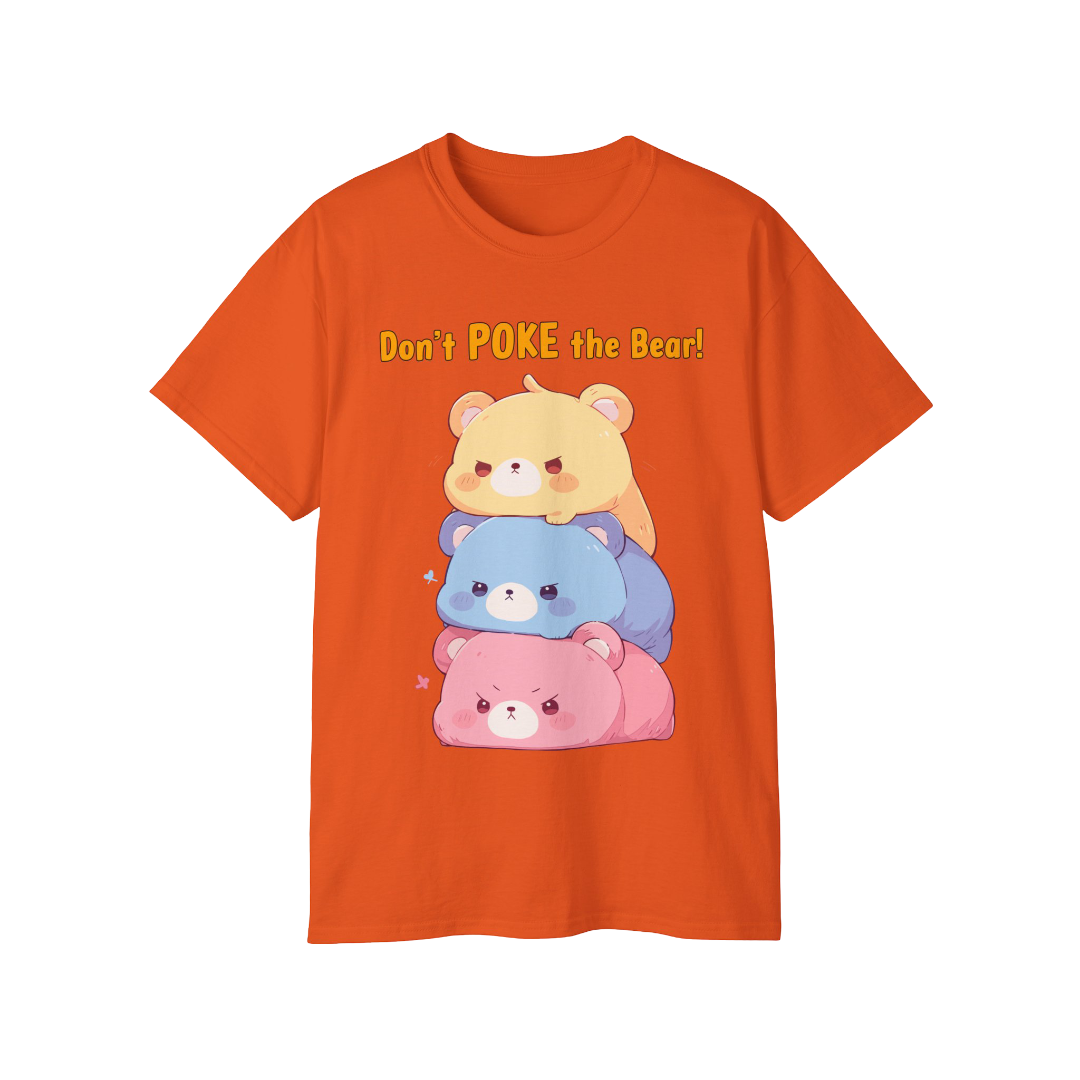 100% Cotton Short Sleeve Tee | Kawaii-Bear-002