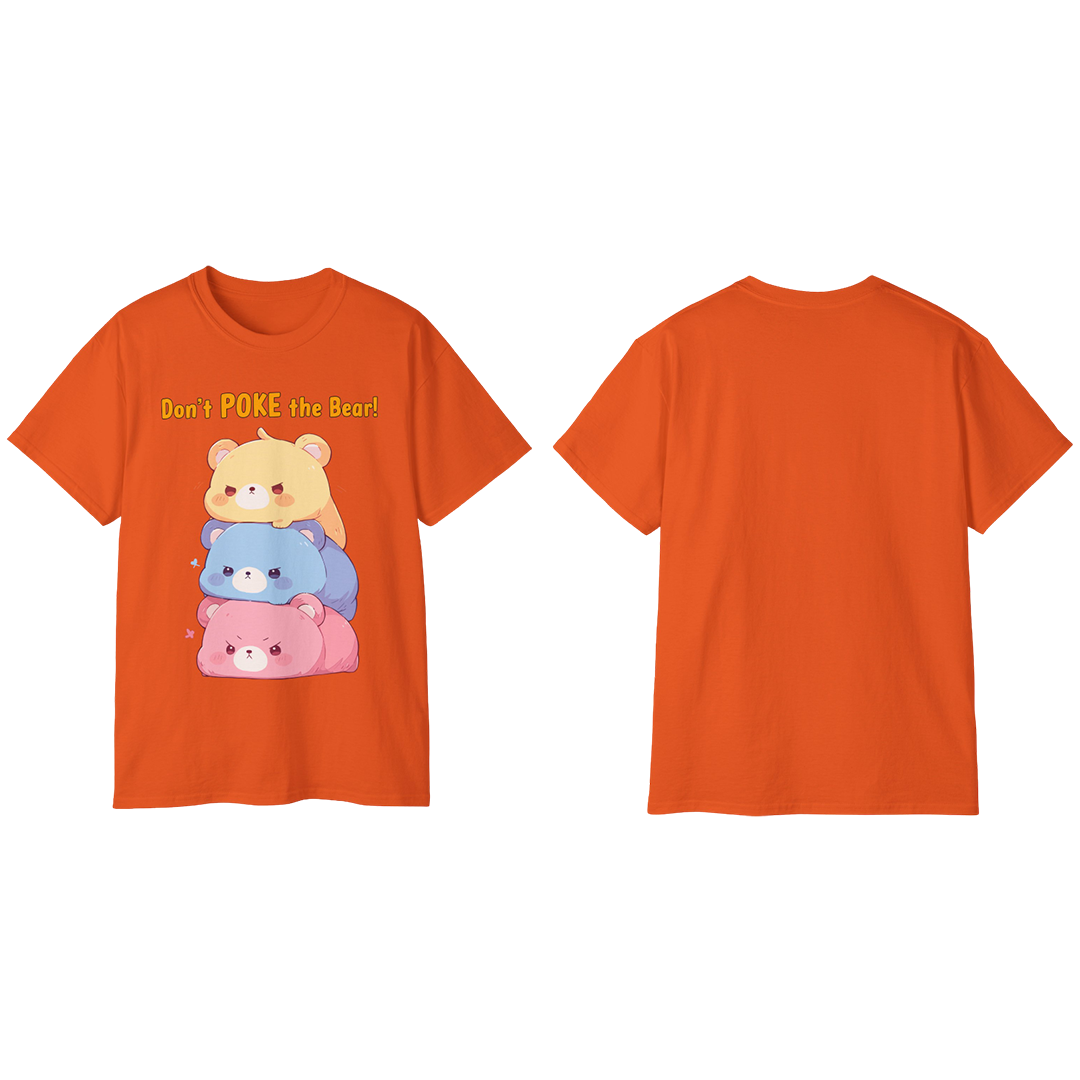 100% Cotton Short Sleeve Tee | Kawaii-Bear-002