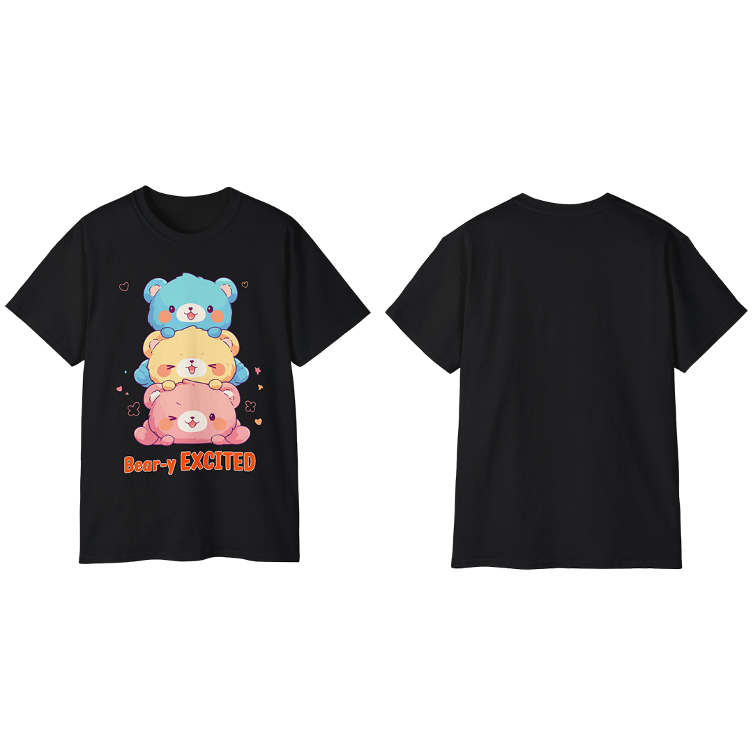 100%纯棉短袖T恤 | Kawaii-Bear-003
