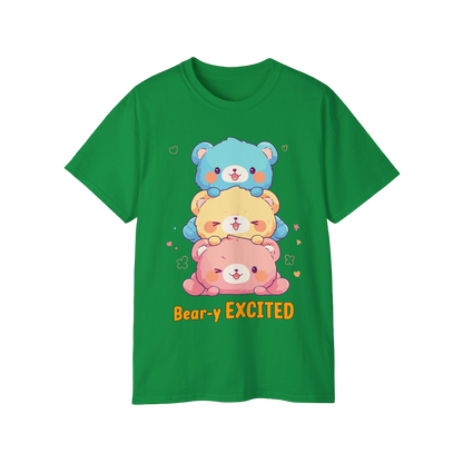 100% Cotton Short Sleeve Tee | Kawaii-Bear-003