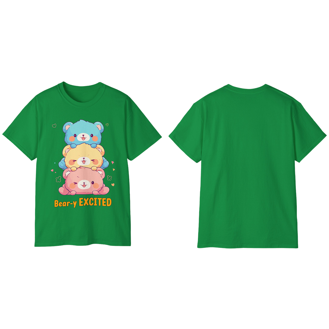 100%纯棉短袖T恤 | Kawaii-Bear-003