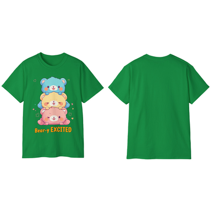 100% Cotton Short Sleeve Tee | Kawaii-Bear-003