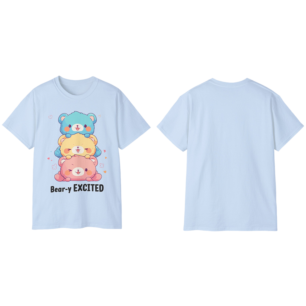 100%纯棉短袖T恤 | Kawaii-Bear-003